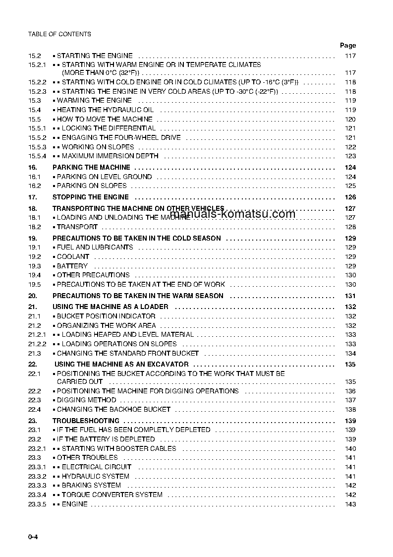 Protected: WB140PS-2(ITA) S/N 140F50001-UP Operation manual (English)