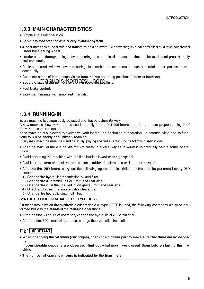 Protected: WB91R-2(ITA) S/N 91F20145-91F20249 Operation manual (English)