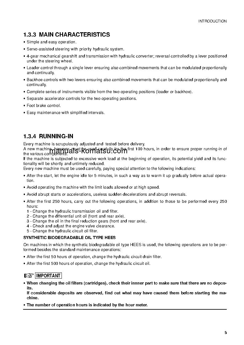 Protected: WB91R-2(ITA) S/N 91F20250-91F20264 Operation manual (English)