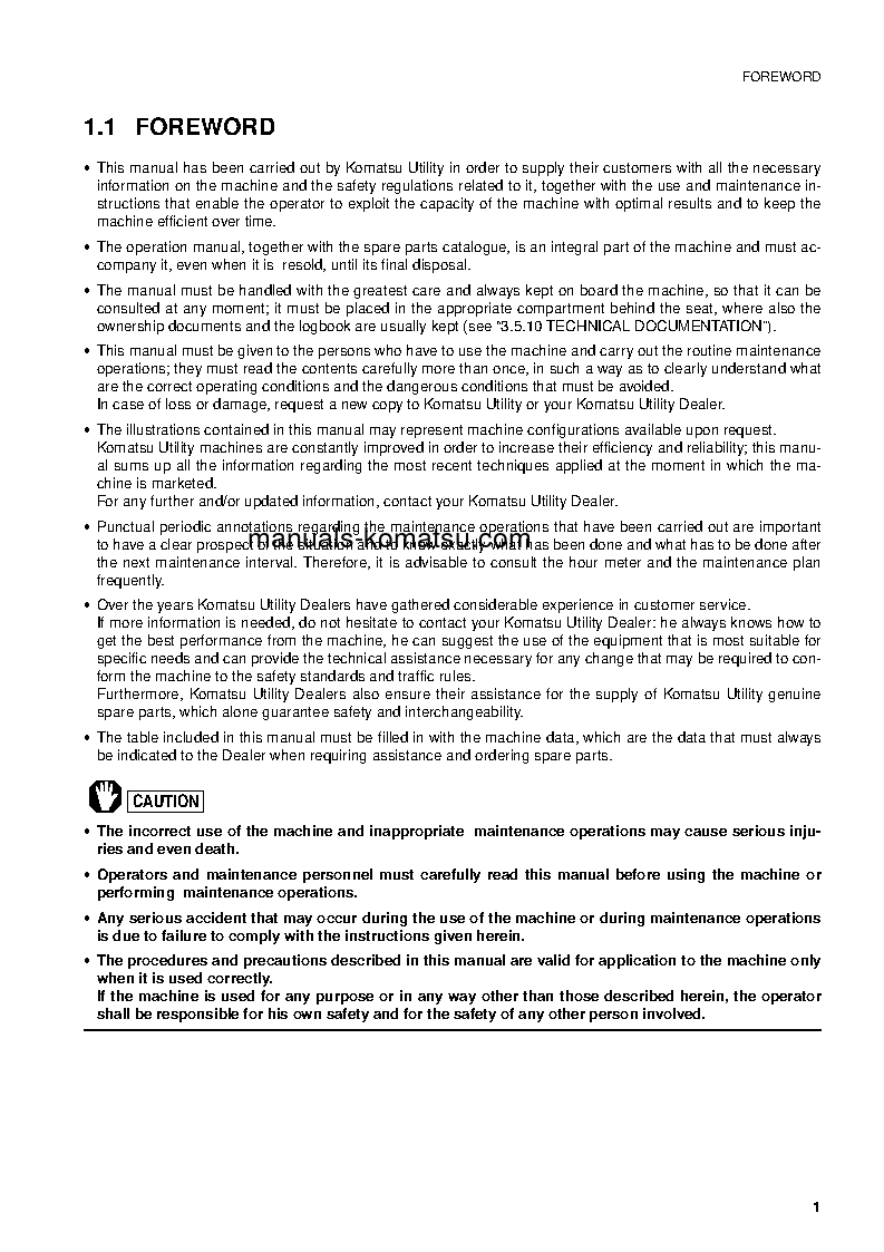 Protected: WB91R-2(ITA) S/N 91F20326-UP Operation manual (English)