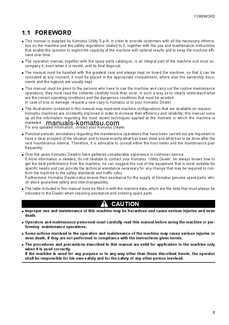 Protected: SK1026-5(ITA) S/N 37CTF50001-37CTF50018 Operation manual (English)