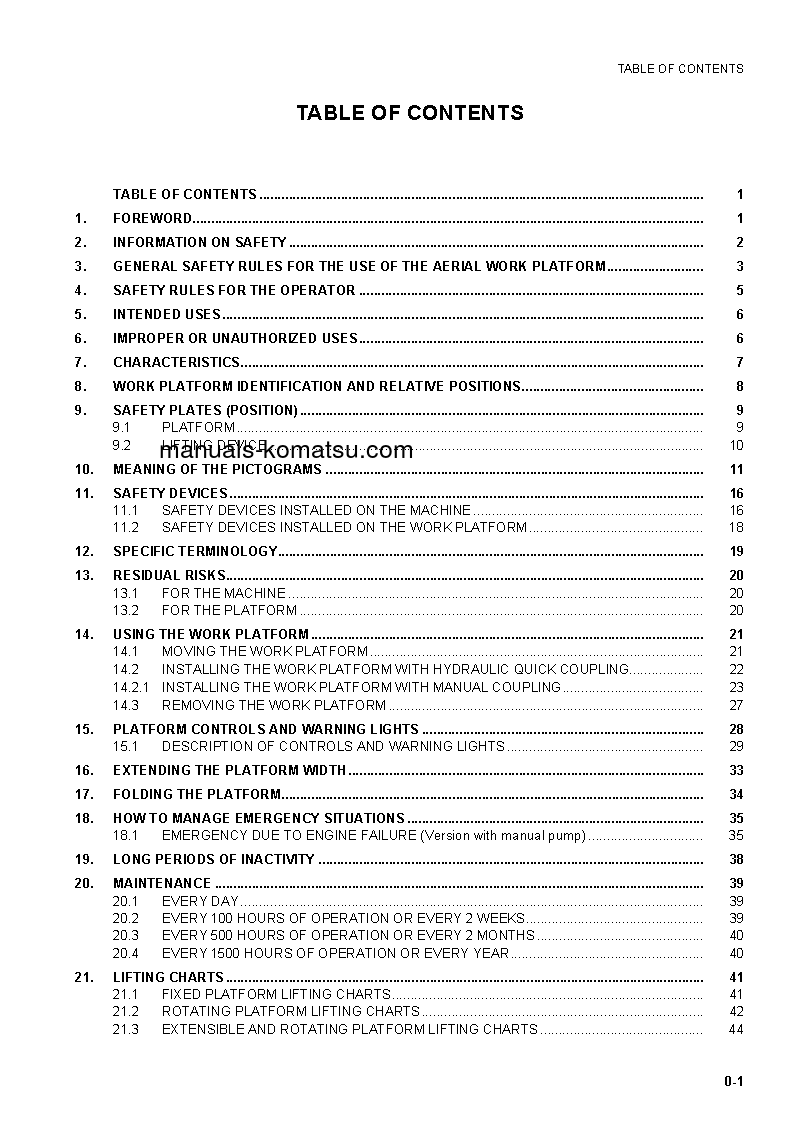 Protected: WH609-1(ITA) S/N 395F60261-UP Operation manual (English)