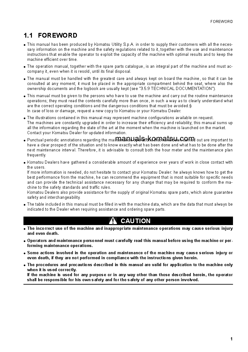 Protected: WB93R-5(ITA) S/N F50003-F50338 Operation manual (English)