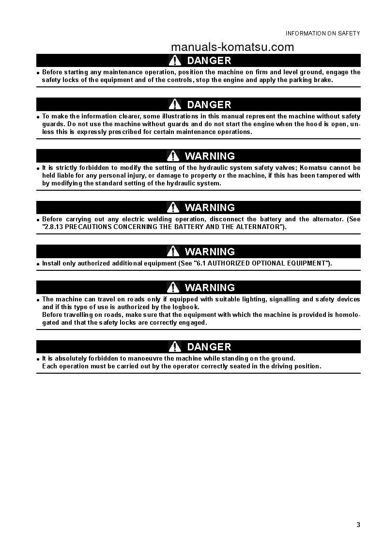 Protected: WB93R-5(ITA) S/N F50003-F50338 Operation manual (English)
