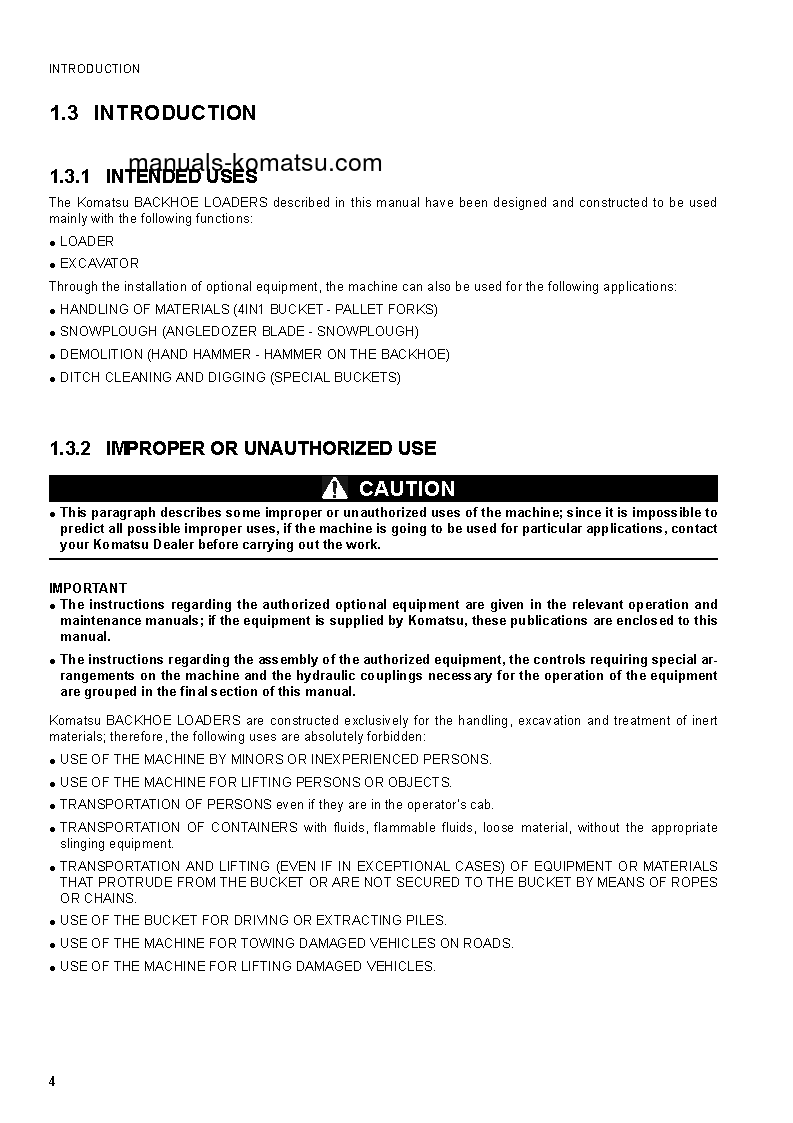 Protected: WB93R-5(ITA) S/N F50003-F50338 Operation manual (English)