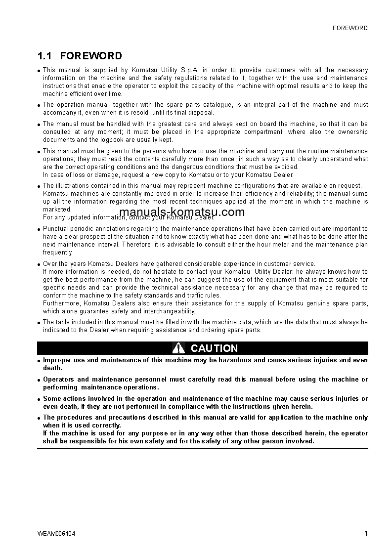 Protected: CK20-1(ITA) S/N F00271-UP Operation manual (English)