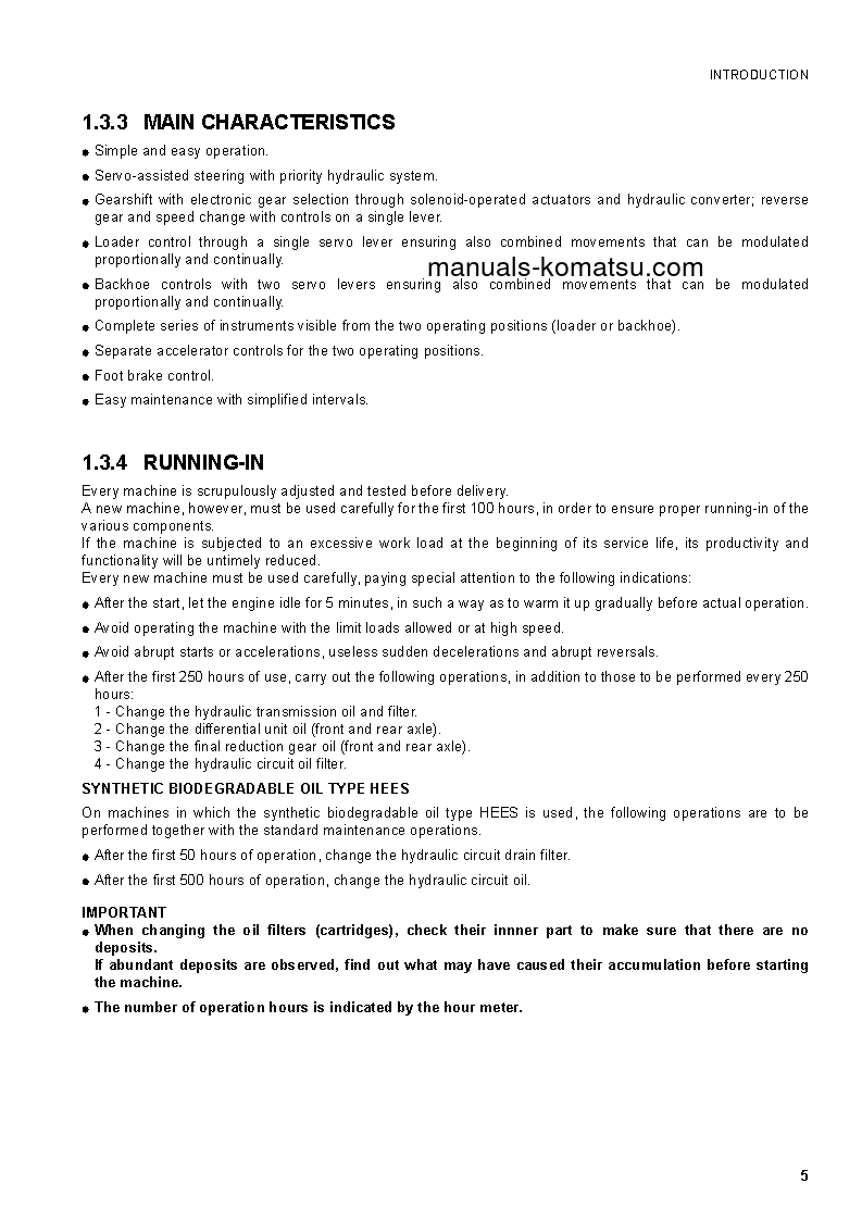 Protected: WB97R-5(ITA) S/N F50003-UP Operation manual (English)