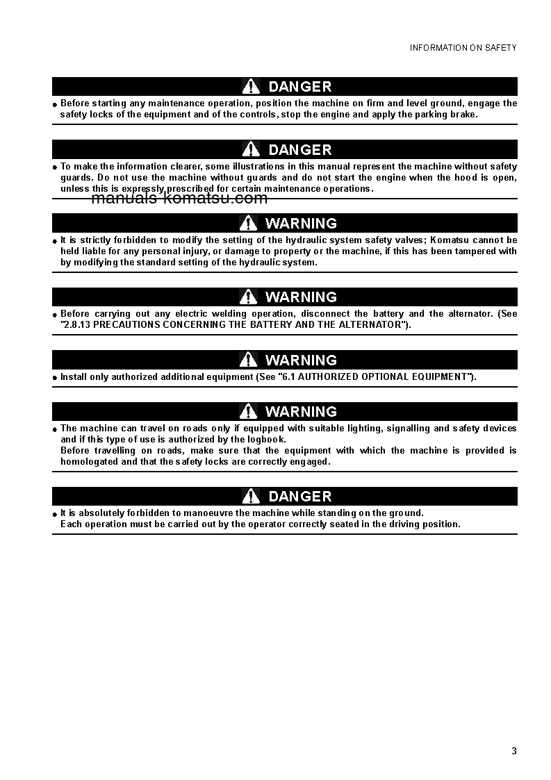 Protected: WB97R-5(ITA) S/N F50003-F50106 Operation manual (English)