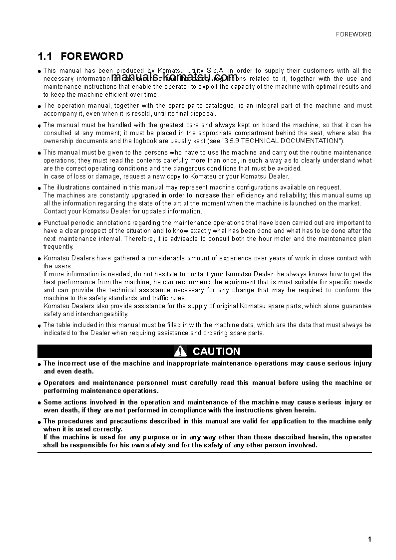 Protected: WB97R-5(ITA) S/N F50107-F50840 Operation manual (English)