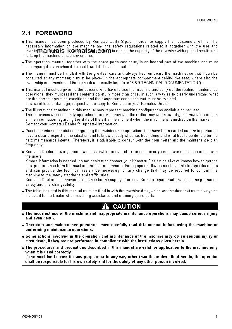 Protected: WB97R-5(ITA) S/N F50841-UP Operation manual (English)