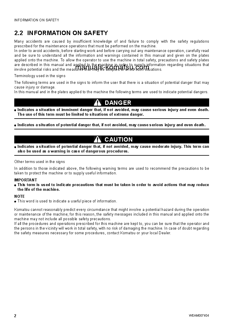 Protected: WB97R-5(ITA) S/N F50841-UP Operation manual (English)