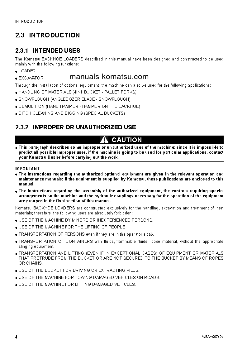 Protected: WB97R-5(ITA) S/N F50841-UP Operation manual (English)