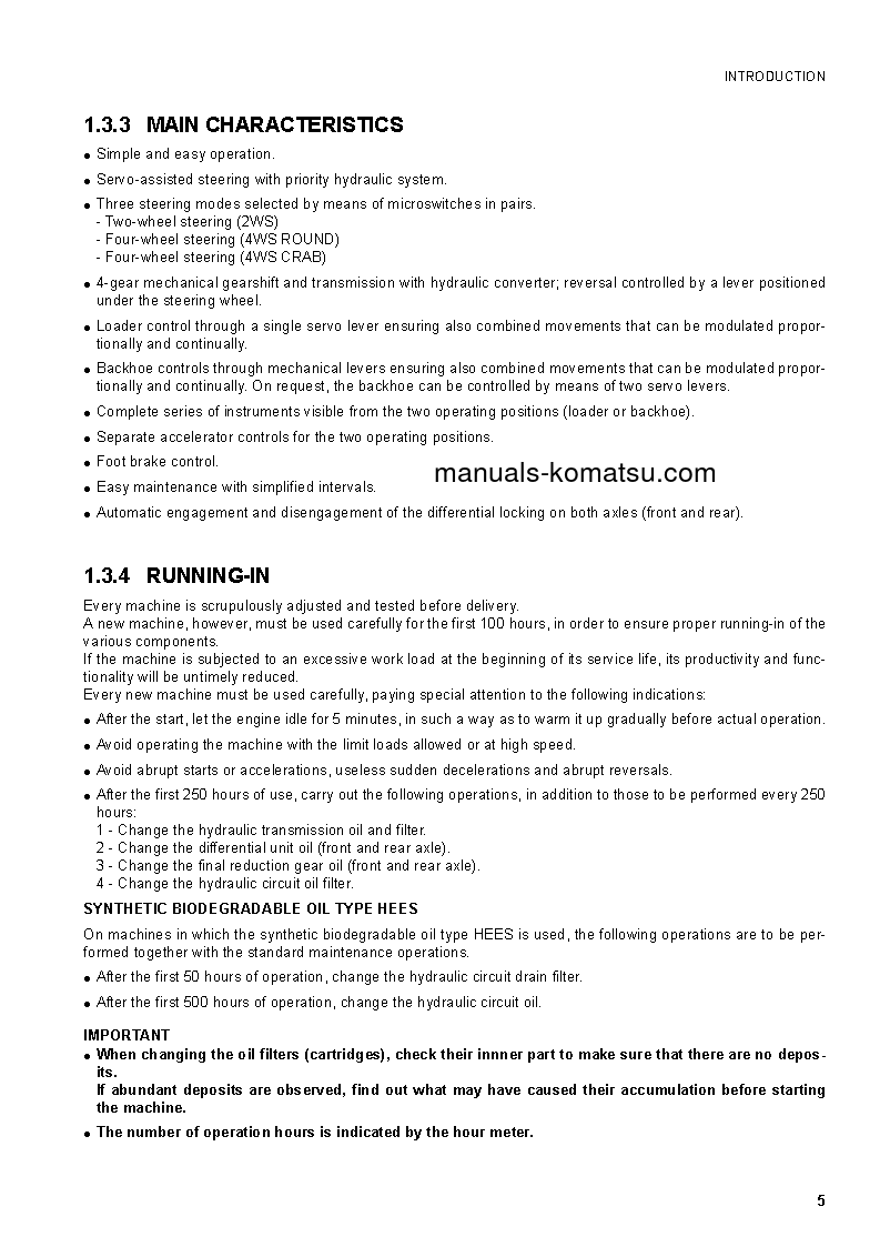 Protected: WB93S-5(ITA) S/N F00003-F00523 Operation manual (English)