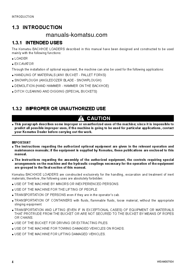 Protected: WB93S-5(ITA) S/N F00524-UP Operation manual (English)