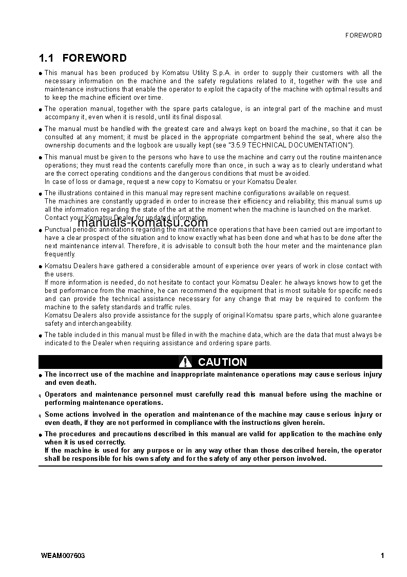 Protected: WB97S-5(ITA) S/N F00003-F00066 Operation manual (English)