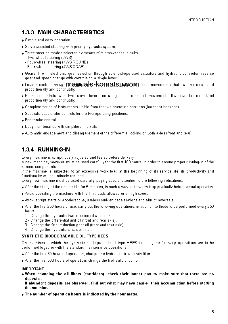 Protected: WB97S-5(ITA) S/N F00003-F00066 Operation manual (English)