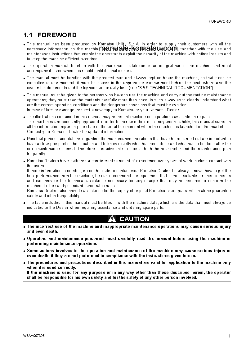 Protected: WB97S-5(ITA) S/N F00783-UP Operation manual (English)