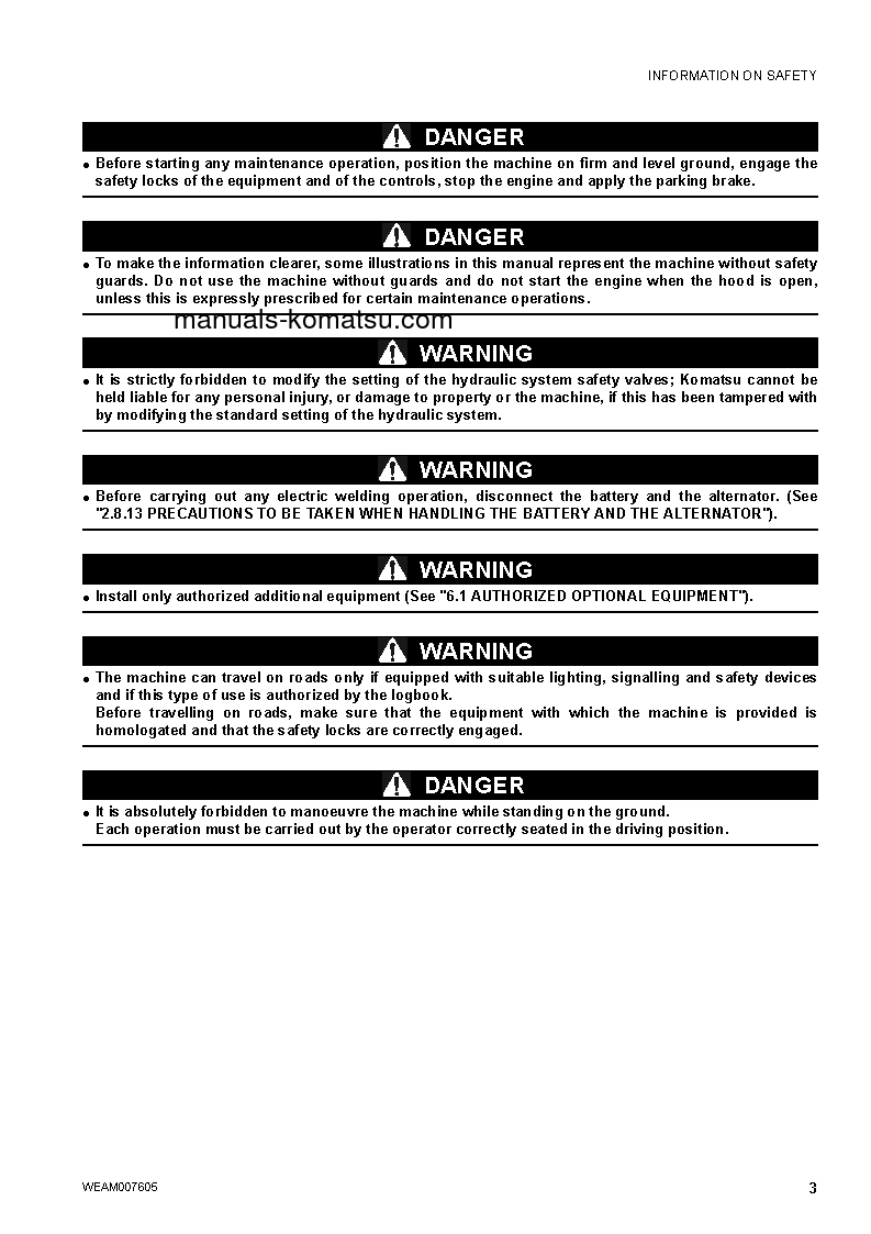 Protected: WB97S-5(ITA) S/N F00783-UP Operation manual (English)