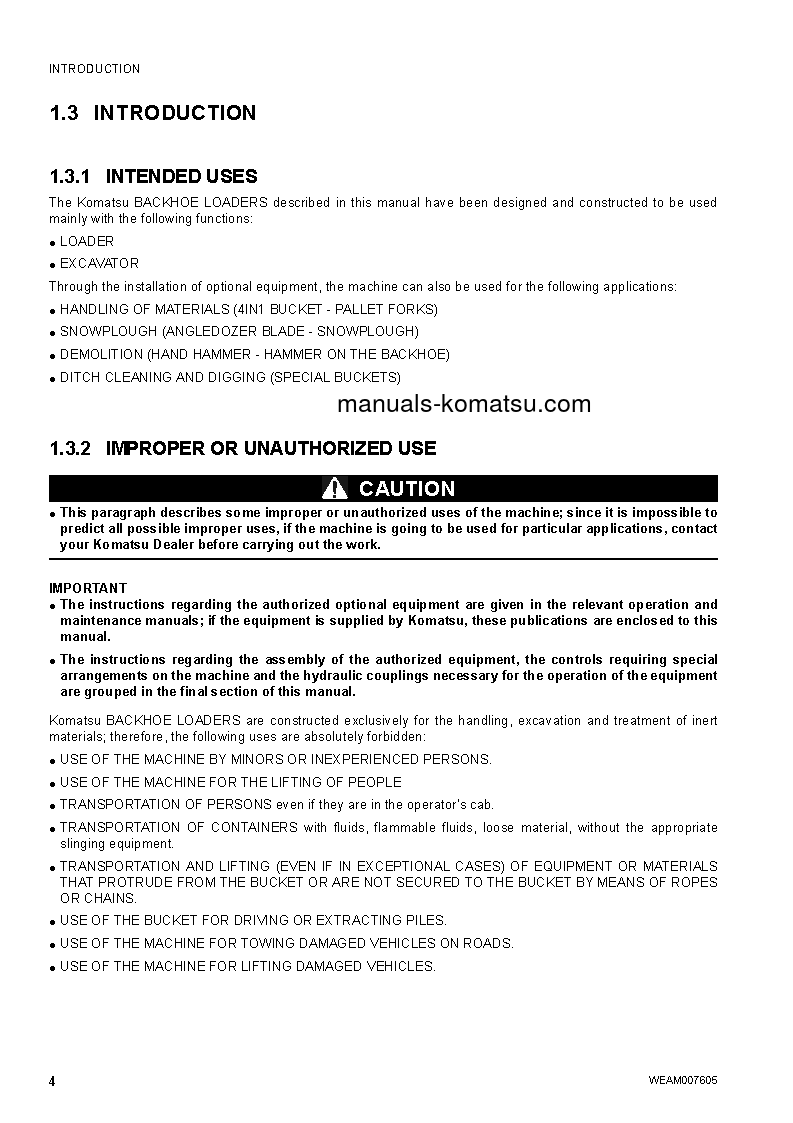 Protected: WB97S-5(ITA) S/N F00783-UP Operation manual (English)