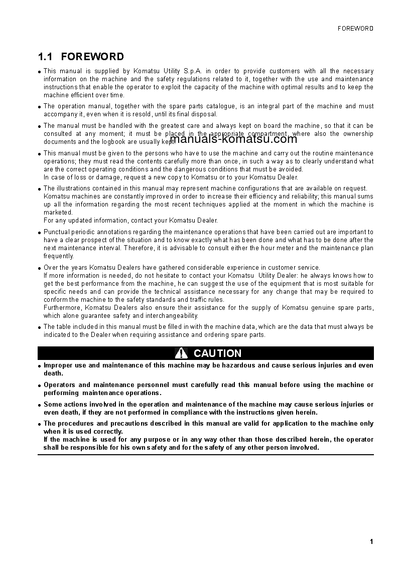 Protected: CK25-1(ITA) S/N F00003-F00070 Operation manual (English)