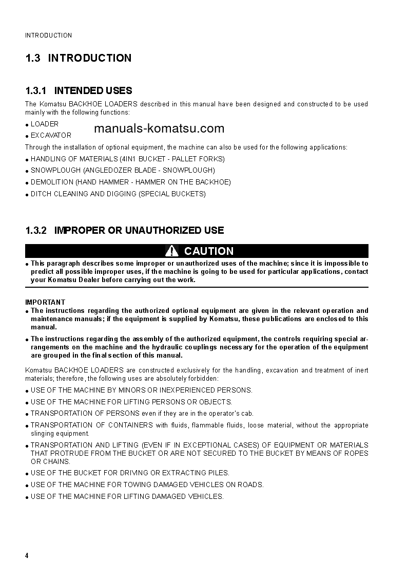 Protected: WB91R-5(ITA) S/N F00003-F00160 Operation manual (English)