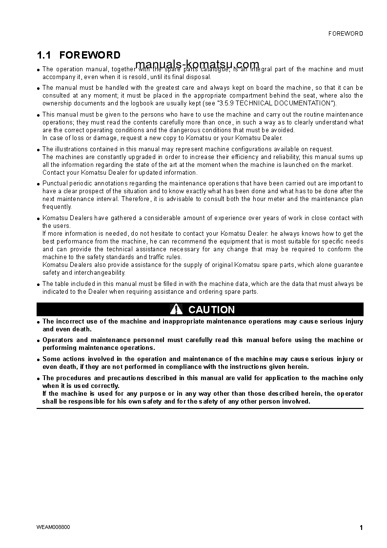 Protected: WB97R-5(ITA)-TIER 3 S/N F80003-UP Operation manual (English)