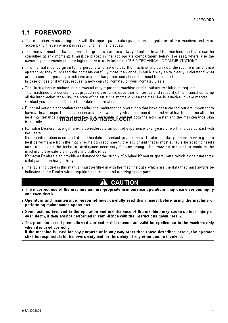 Protected: WB97R-5(ITA)-TIER 3 S/N F80003-F80153 Operation manual (English)