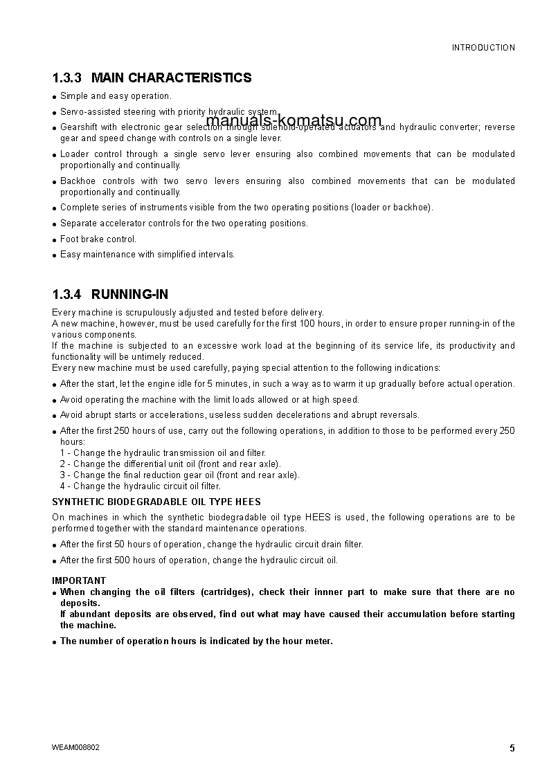 Protected: WB97R-5(ITA)-TIER 3 S/N F80154-UP Operation manual (English)