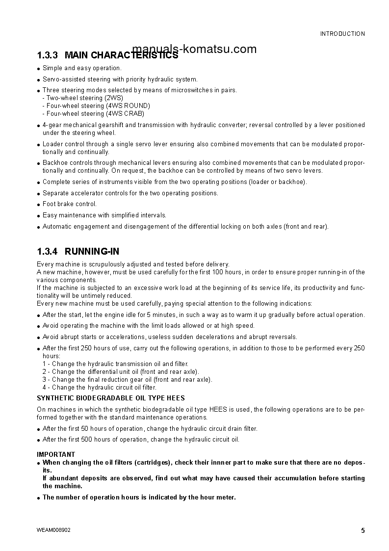 Protected: WB93S-5(ITA)-TIER 3 S/N F20426-UP Operation manual (English)