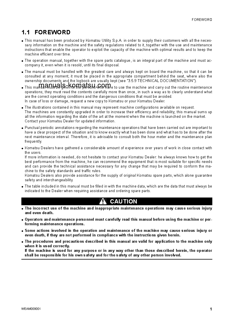 Protected: WB97S-5(ITA)-TIER 3 S/N F30003-F30359 Operation manual (English)