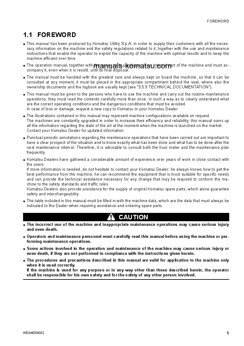 Protected: WB97S-5(ITA)-TIER 3 S/N F30360-UP Operation manual (English)