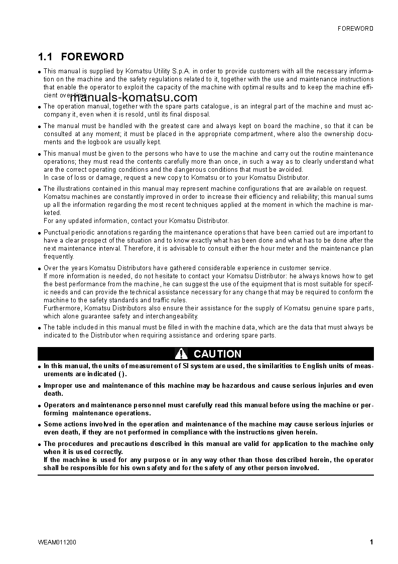 Protected: CK30-1(ITA) S/N F00211-UP Operation manual (English)