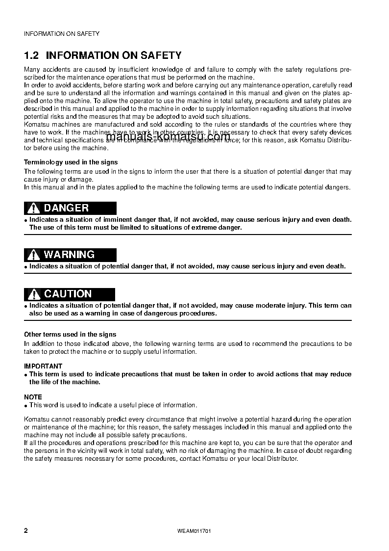 Protected: WB97S-5(ITA)-TIER 3 S/N F30605-F30605 Operation manual (English)