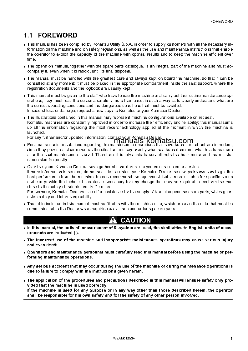 Protected: PC26MR-3(ITA) S/N F31129-UP Operation manual (English)