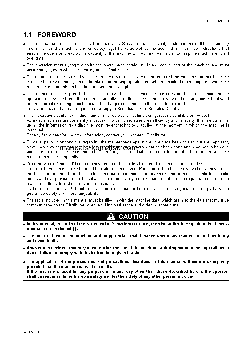 Protected: PC20MR-2(ITA) S/N F00447-UP Operation manual (English)