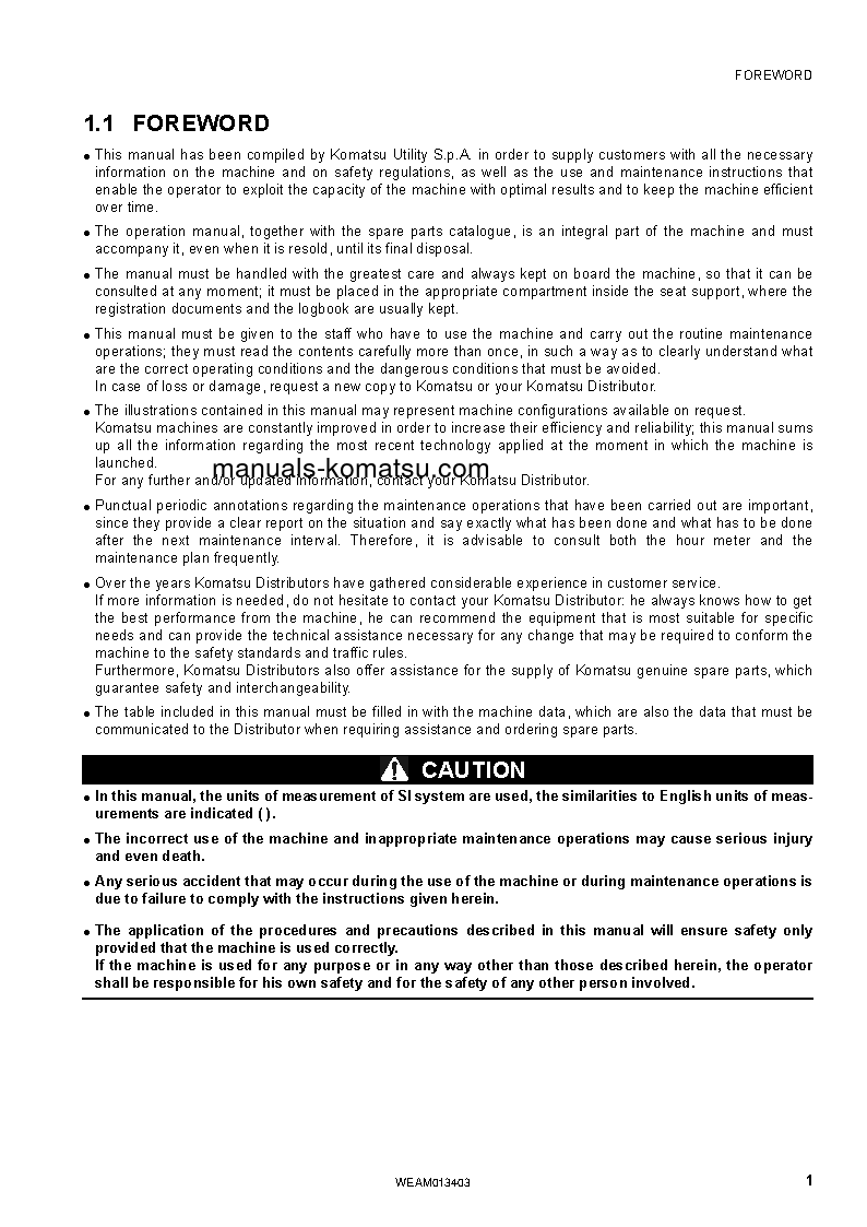 Protected: PC20MR-2(ITA) S/N F00612-UP Operation manual (English)