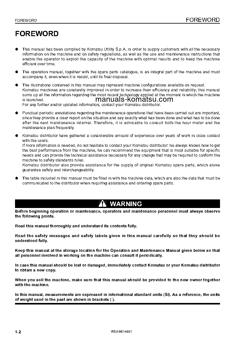 Protected: PC118MR-8(ITA) S/N F00003-UP Operation manual (English)