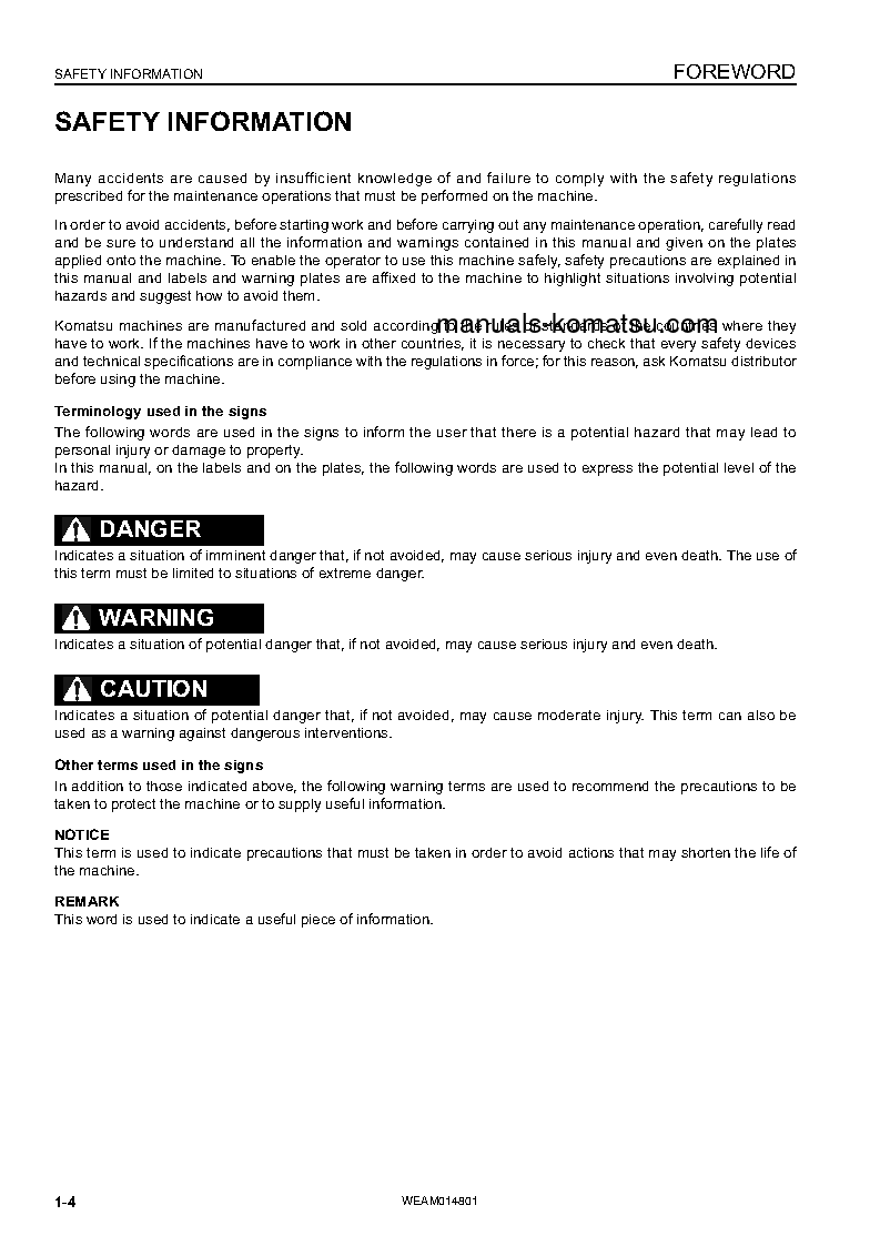 Protected: PC118MR-8(ITA) S/N F00003-UP Operation manual (English)