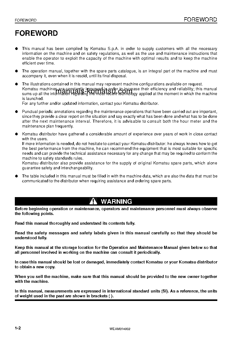 Protected: PW118MR-8(ITA) S/N F00243-UP Operation manual (English)