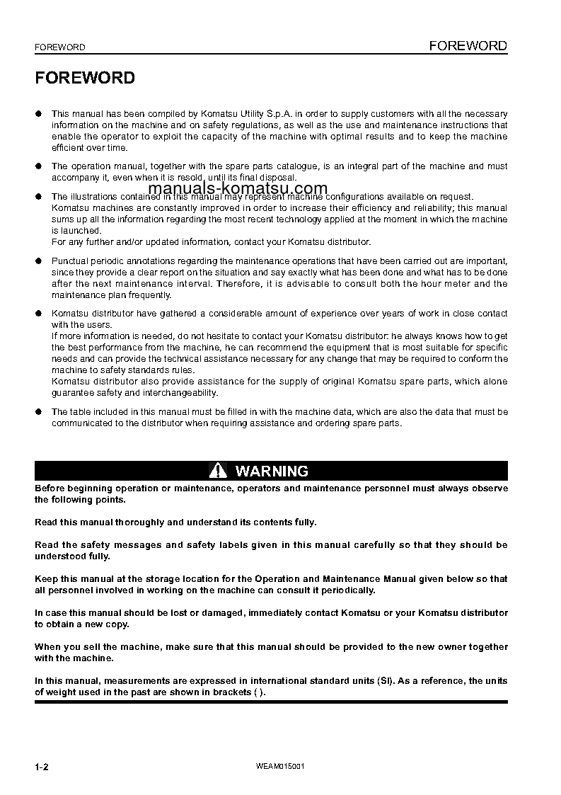 Protected: PW98MR-8(ITA) S/N F80003-UP Operation manual (English)
