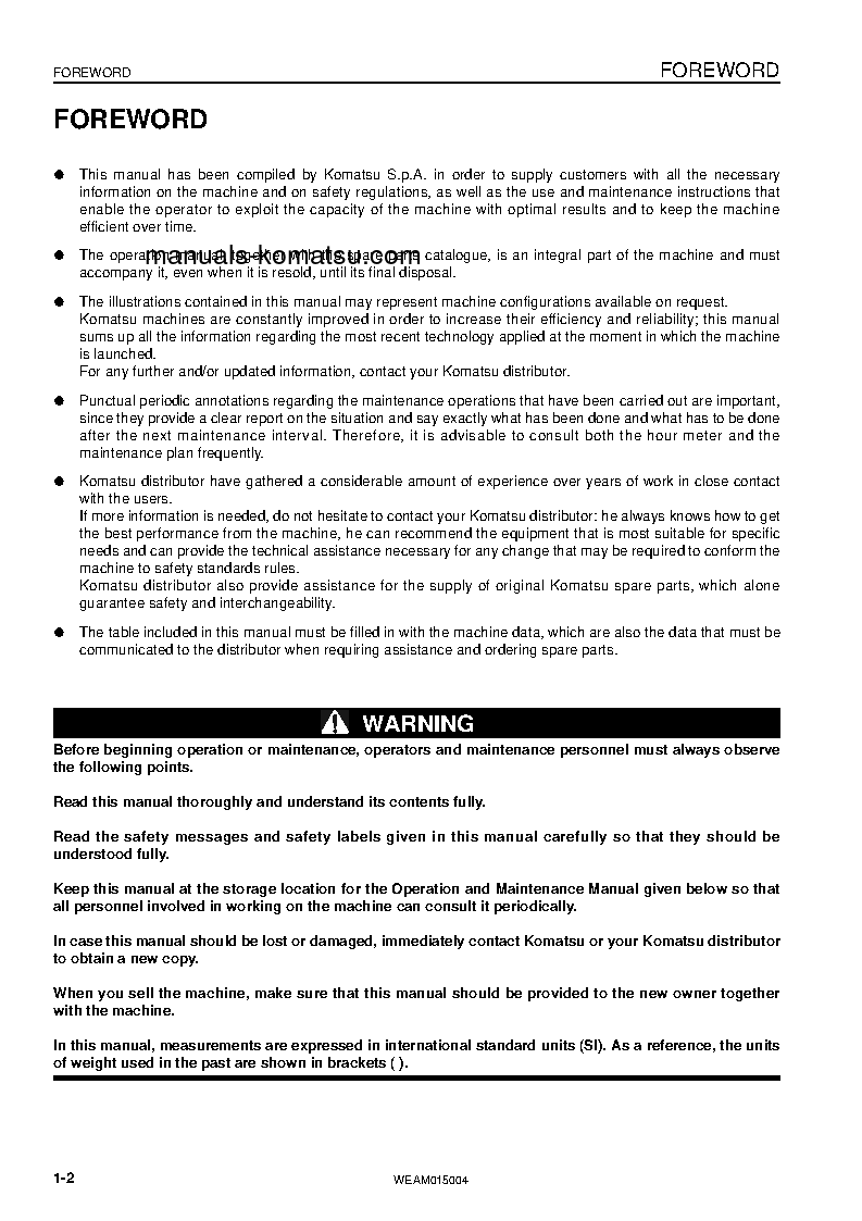Protected: PW98MR-8(ITA) S/N F80356-UP Operation manual (English)