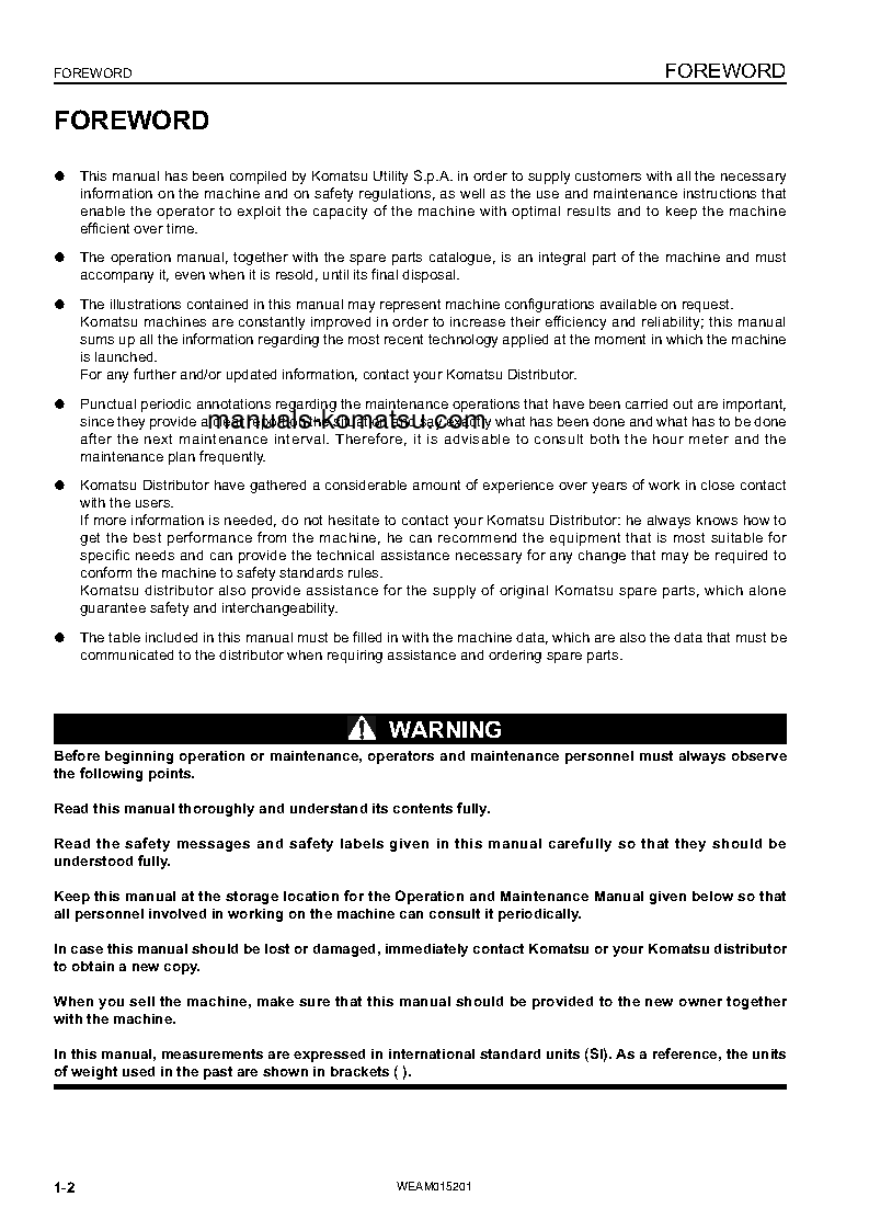 Protected: PC30MR-3(ITA) S/N F30024-UP Operation manual (English)