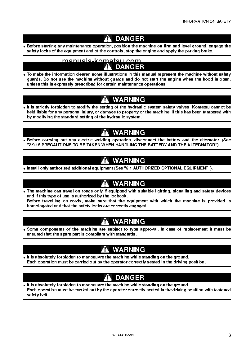 Protected: WB97S-5(ITA)-TIER 3 S/N F30926-UP Operation manual (English)