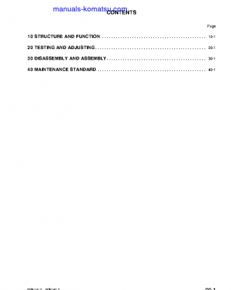 WB150-2(ITA) S/N 150F10001-150F10292 Shop (repair) manual (English)