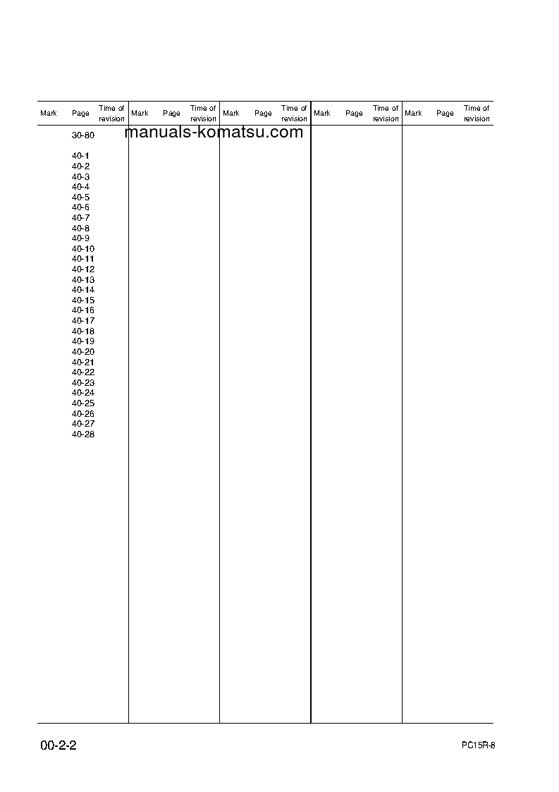 Protected: PC15R-8(ITA) S/N F21803-UP Shop (repair) manual (English)