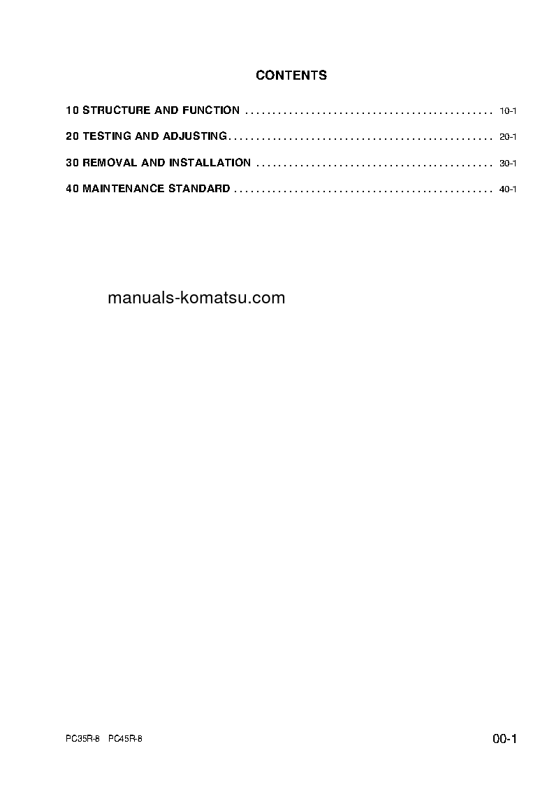 Protected: PC35R-8(JPN) S/N F20518-F20931 Shop (repair) manual (English)