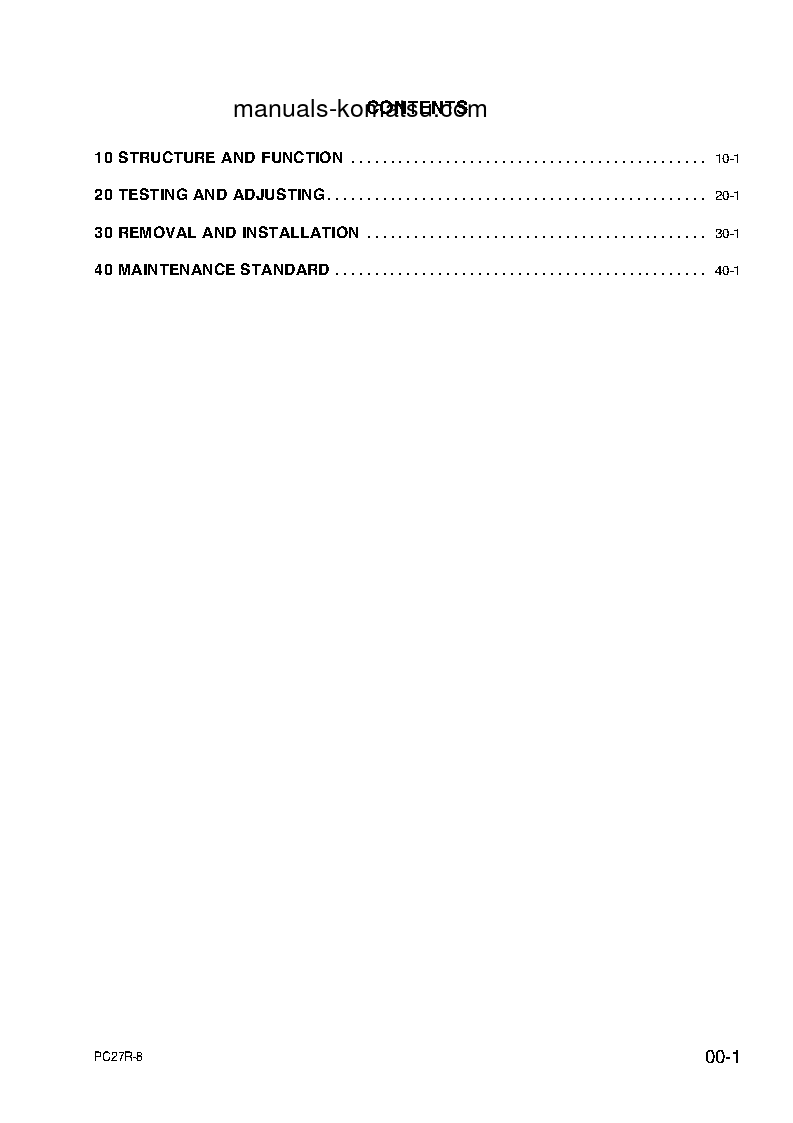 Protected: PC27R-8(JPN) S/N F31103-UP Shop (repair) manual (English)