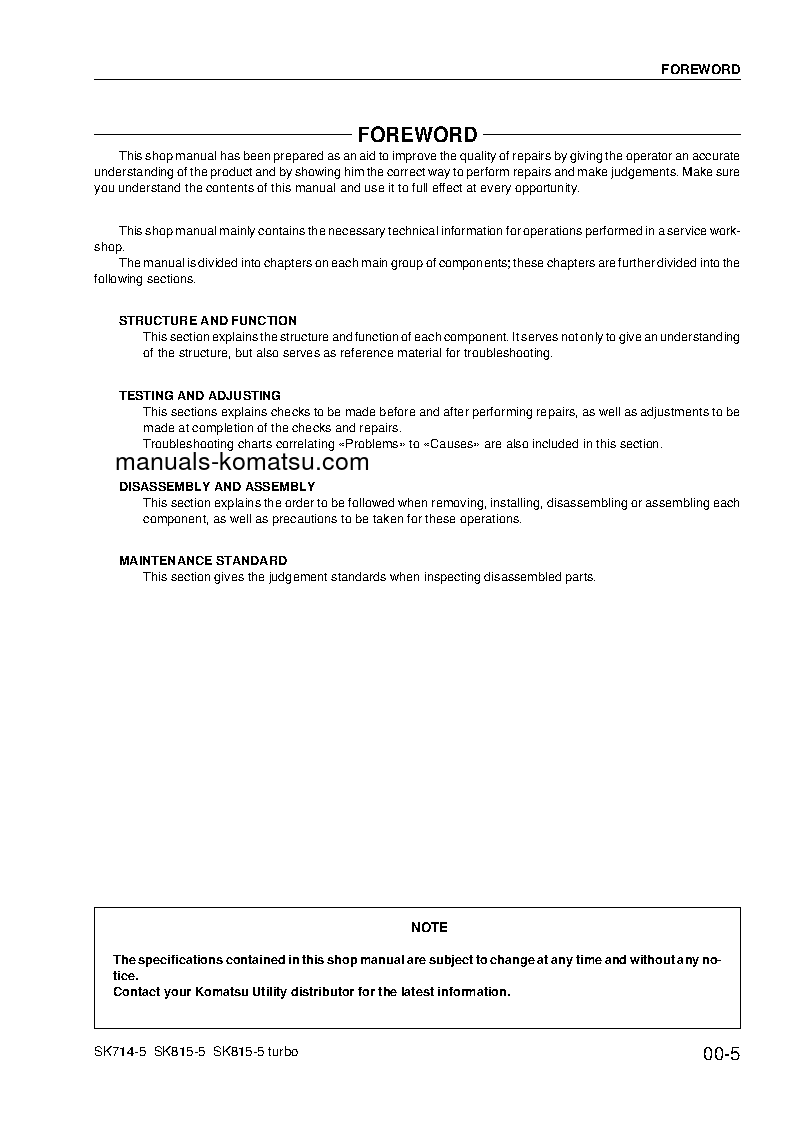 Protected: SK714-5(ITA)-/ S/N 37AF00004-UP Shop (repair) manual (English)
