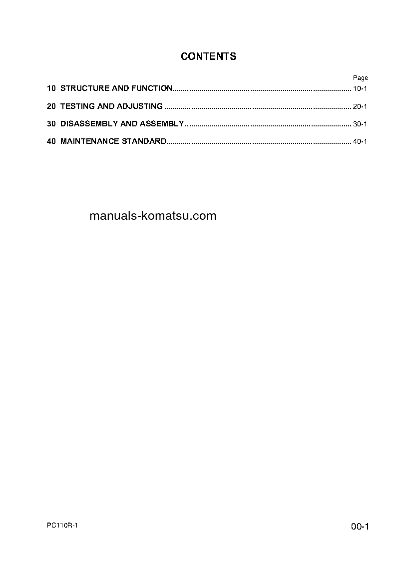 Protected: PC110R-1(ITA) S/N 2265010001-UP Shop (repair) manual (English)