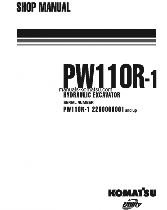 PW110R-1(ITA) S/N 2260000001-2260000281 Shop (repair) manual (English)